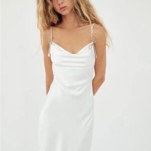 Elegant White Slip Dress
